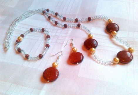 Set cercei bratara si colier MoonStone