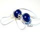 Lapis Comma Earrings