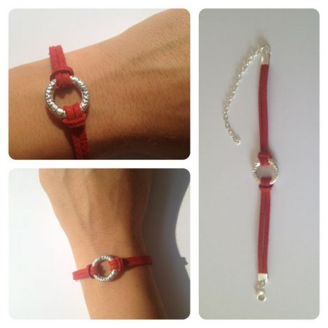 bratara cu snur suede
