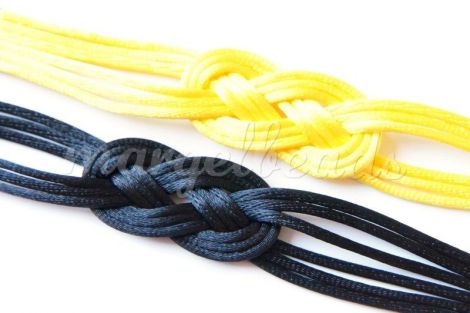 Bratara Snur de Matase Galbena sau Neagra