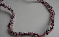 COLIER COLORAT MIX ROZ CU NEGRU