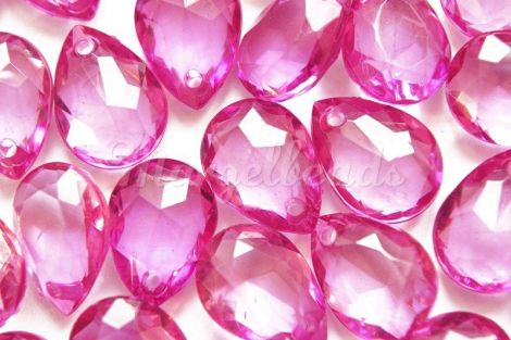 Pandantive Picaturi Acrilice Fucsia 18mm