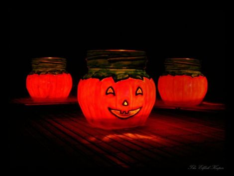 Suport lumanare dovleac Halloween