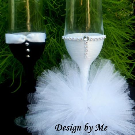 Pahare decorate handmade !