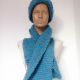 Fular tricotat Blue Winter