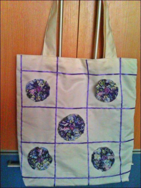 Geanta "Purple flowers"