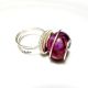 Mauve Agate Ring