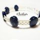 Wrapped Lapis Bangle 