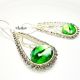 Green Crystals Liana Earrings