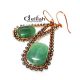 Aventurine Copper Earrings