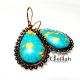 Mosaic Copper Earrings