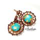 Copper Flowers Earrings