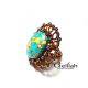 Copper Flower Ring IN074