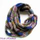 Neckwarmer circular tuburi Picatele Gri