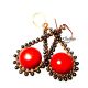 Red Copper Earrings