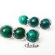 Cercei 3 sfere chrysocolla