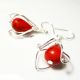 Red Tulip Earrings