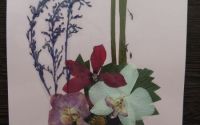 Tablou flori presate