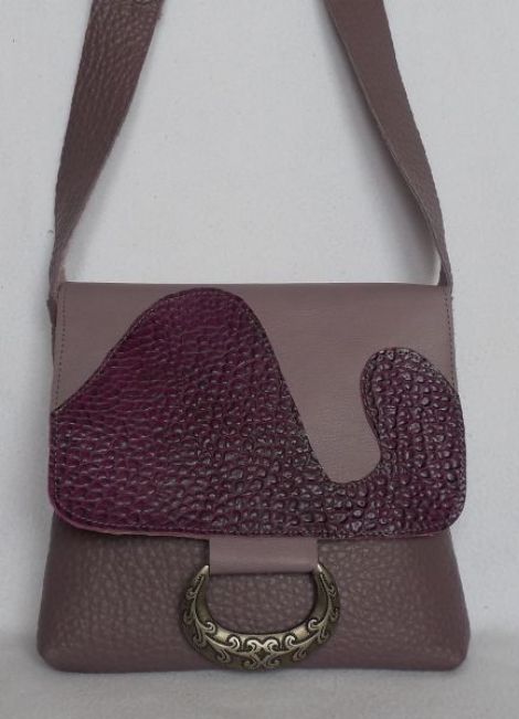 geanta de piele naturala Lilac Stor