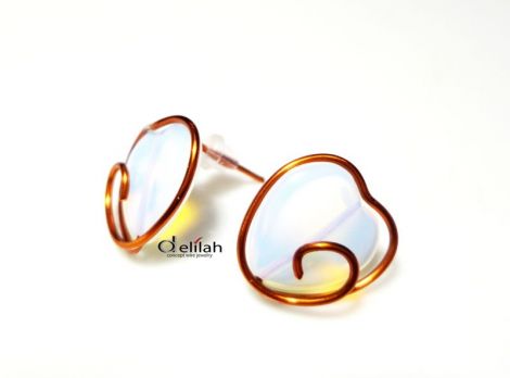 Heart Copper Earrings