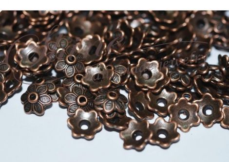 Capacele margele cupru antichizat 10.5x3.5mm