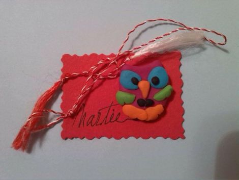 Martisor handmade Bufnita
