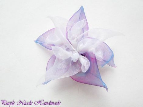 Medusa - brosa organza floare textila