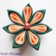 Brosa Sansa  - floare textila kanzashi