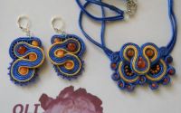 SET SOUTACHE- bratara si cercei