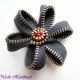 Brosa Black Dahlia - fermoar negru