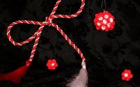 Set Buchet de Trandafiri Alb Rosu