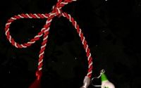 Cercei fimo "Ghiocei de Martisor"