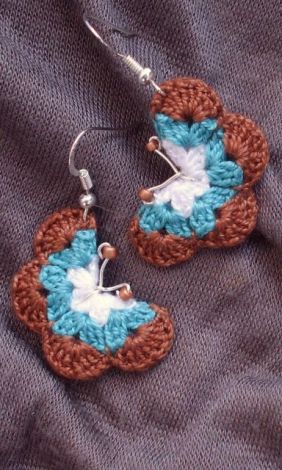 Fluturasi maro&turquoise&alb