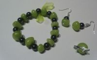 Set bijuterii handmade din jad