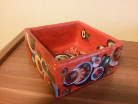vas ceramic patrat
