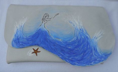plic de piele naturala Love the Sea