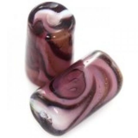 Tub lampwork ametist
