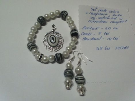 Set bijuterii handmade din compozit
