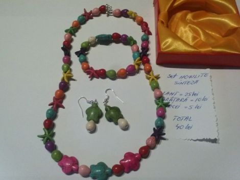 Set bijuterii handmade din howlite