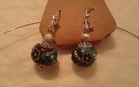 Set margele indoneziene verde-negru