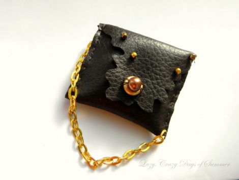 Brosa imitatie piele "Pocket"