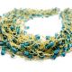 Colier Beige and Turquoise