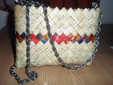 Geanta hartie handmade 18 x 14