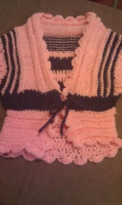 Cardi handmade fetite