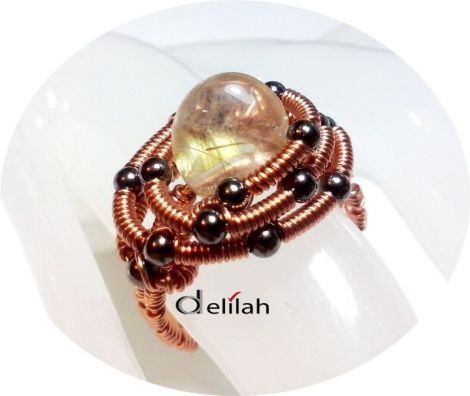 Inel Copper Quartz IN075