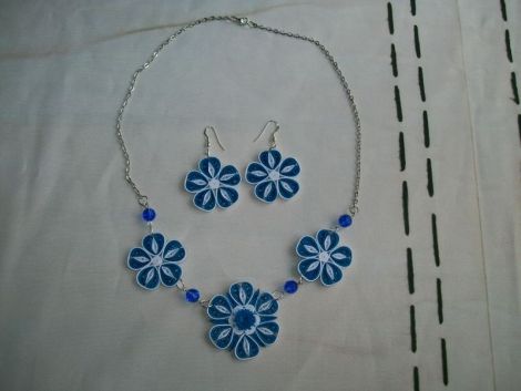 set cercei si colier quilling