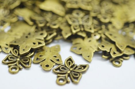 Charm fluturas bronz 15x12.5mm