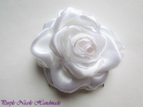 Pieptene par Pure Rose - accesoriu mireasa satin