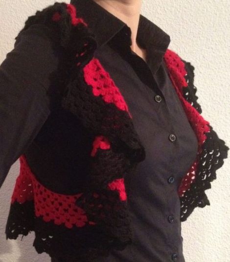 Bolero de vara crosetat manual