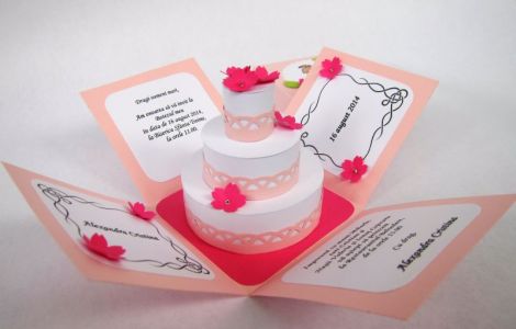 Invitatie botez cutiuta 3D